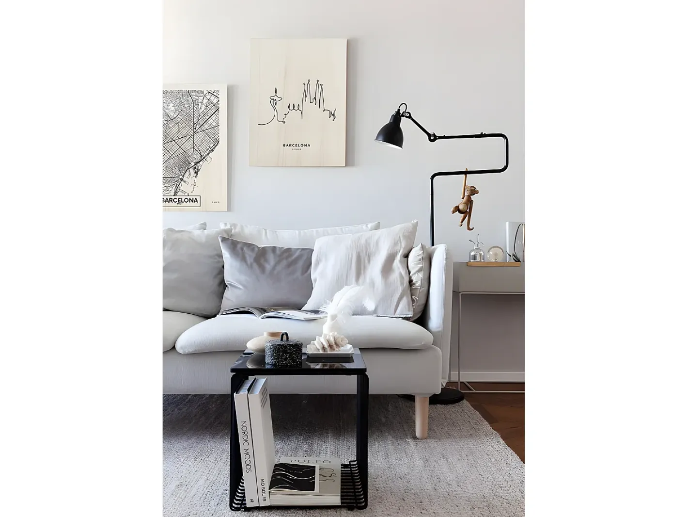 Outlet DECOWOOD Pack de cuadros Barcelona Multicolor