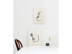 DECOWOOD Pack de cuadros Face Mood Multicolor Discount