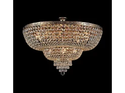Sale Maytoni Palace Plafón Semi Empotrado Antiguo y Cristal, 14 Luces, E27 Dorado