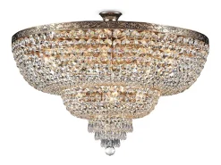 Sale Maytoni Palace Plafón Semi Empotrado Antiguo y Cristal, 14 Luces, E27 Dorado
