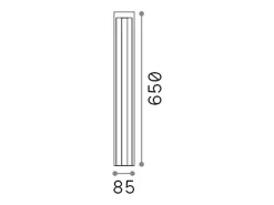 Discount Ideal Lux Paletto Da Esterno Moderna Kurt Metallo Bianco 1 Luce 12W 3000K Luce Calda Blanco