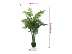 Palmera artificial 18 hojas 80 cm Verde Sale