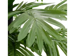 vidaxl Iluminación Exterior-Palmera artificial con 252 LED blanco cálido 400 cm Verde