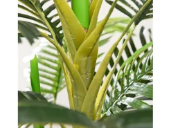 Palmera artificial de 190 cm, planta decorativa de plástico, con maceta, para salón, dormitorio y oficina, color (19,5 x 19,5 x 190 cm) Verde Clearance