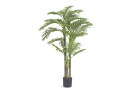 Planta Artificial-Palmera Artificial de Caña Dorada de 2 m de SucceBuy, Decoración Vegetal Realista de Imitación Verde