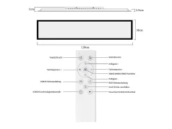 NETTLIFE Panel LED 120 x 30 cm regulable, largo, RGB, cambio de color, con mando a distancia, 39 W, Negro Discount
