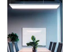 Ledkia Panel LED 120x60 cm 60W 6000lm BOKE + Kit de Suspensión No Flicker 3000K Individual Cálido Blanco