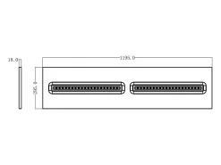 Online Ledkia Panel LED 120x30 cm 30W 4200lm CCT Seleccionable VisualConfort 3000K - 4000K Seleccionable (Cálido-Neutro) Blanco