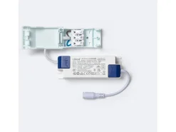 Ledkia Plafón-Panel LED 60x60 cm 40W 4000lm con Caja de Conexiones Rápidas y Cable de Seguridad 6000K LIFUD Individual Frío Blanco