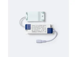 Ledkia Plafón-Panel LED 60x60 cm 40W 4000lm con Caja de Conexiones Rápidas y Cable de Seguridad 6000K LIFUD Individual Frío Blanco