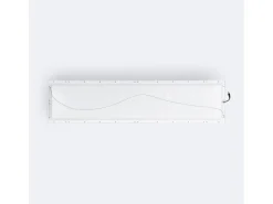 Ledkia Plafón-Panel LED 120x30 cm 40W 4000lm Microprismático UGR17 3000K LIFUD Individual Cálido Blanco