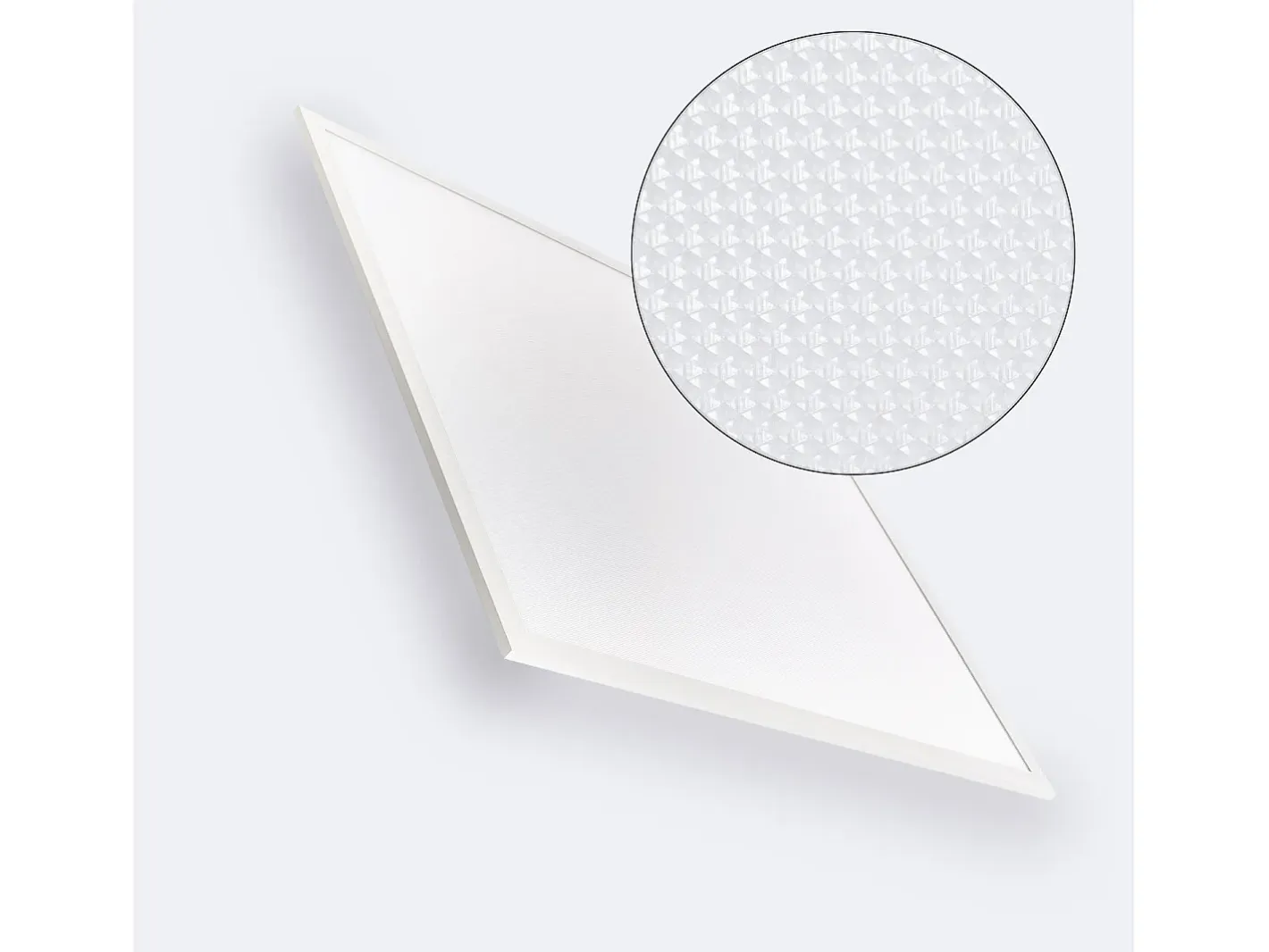 Ledkia Plafón-Panel LED 60x60 cm 40W 4000lm Microprismático (UGR17) Certadrive No Flicker 3000K Individual Cálido Blanco