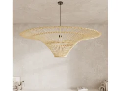 Rendez-Vous Déco Pantalla de 120,5 cm de diámetro en ratán natural - Olga Marru00f3n New