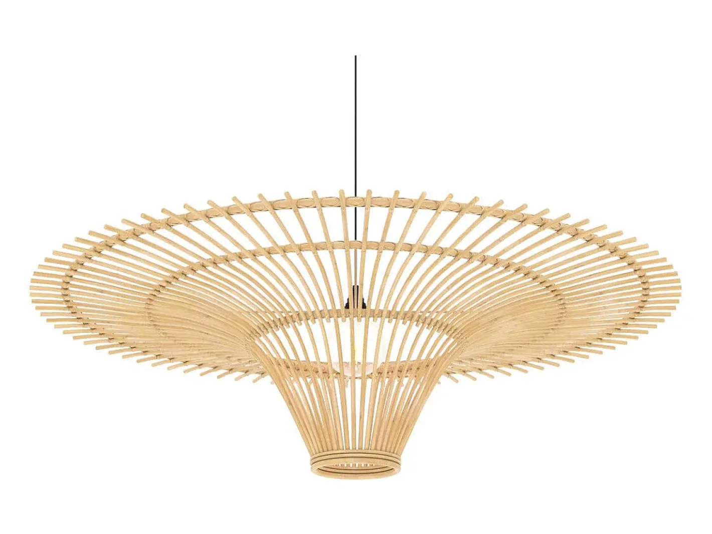 Rendez-Vous Déco Pantalla de 120,5 cm de diámetro en ratán natural - Olga Marru00f3n New