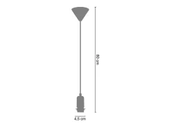 Best TOSEL Pantalla ,metal, ,A80xD4,5xP4,5cm Rosa