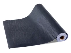 Papel Pintado-Papel Pintado Adhesivo de Pared SucceBuy, 40 cm x 10 m, Rollo Papel Pintado Autoadhesivo Vinilo, Motivo Textura Agrietada Negra, para Revestimiento de Pared Negro