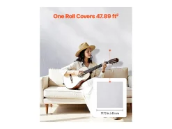 Outlet Papel Pintado Adhesivo de Pared SucceBuy, 45 cm x 10 m, Rollo Papel Pintado Autoadhesivo en Vinilo, Motivo Textura Madera Blanca, para Revestimiento de Pared Blanco