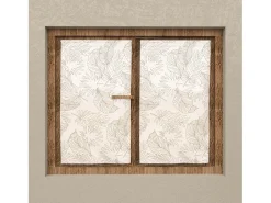 Soleil d'ocre Par de visillo 60x120 cm CELIA taupe, por Topo Best