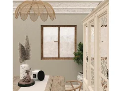 Soleil d'ocre Par de visillo 60x120 cm CELIA taupe, por Topo Best