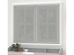 New Soleil d'ocre Par de visillos de lino Visillo 60x90 cm LINO , por Gris