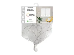Soleil d'ocre Par de visillos para ventana 45x90 cm OSAKA, por Blanco Sale