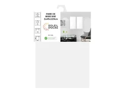 Outlet Soleil d'ocre Par de visillos para ventana 45x120 cm DOLLY , por Blanco