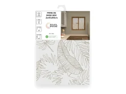 Soleil d'ocre Par de visillos 45x90 cm CELIA taupe, por Topo Sale