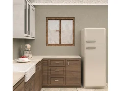 Soleil d'ocre Par de visillos 45x90 cm CELIA taupe, por Topo Sale