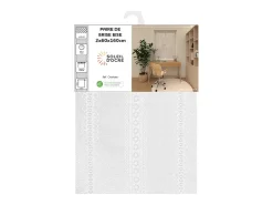 Soleil d'ocre Par de visillos 60x160 cm CHARLOTTE, por Blanco Sale