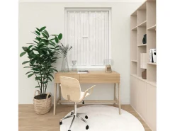 Soleil d'ocre Par de visillos 60x160 cm CHARLOTTE, por Blanco Sale