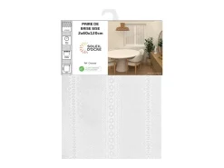 New Soleil d'ocre Par de visillos 60x120 cm CHARLOTTE, por Blanco