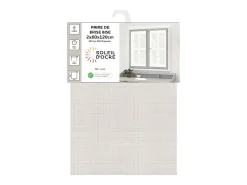 Soleil d'ocre Par de visillos 60x120 cm LINO natural Beige Outlet