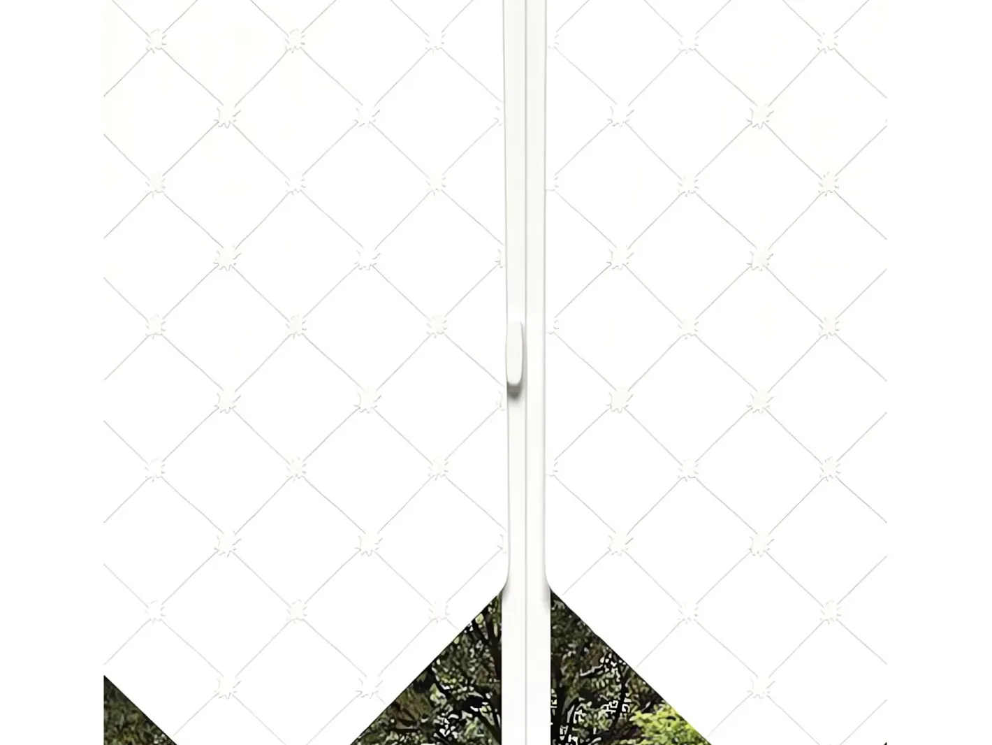 Hot Soleil d'ocre Par de visillos 60x120 cm PAULINE, por Blanco