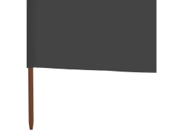 Paravientos de playa de 9 paneles tela 1200x80cm ES447029 Gris antracita Clearance