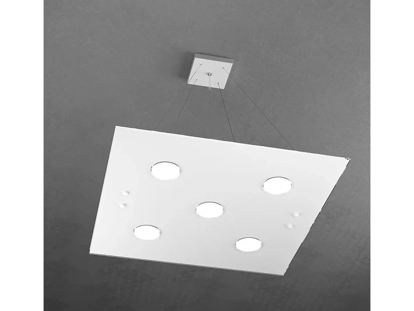 Path Sospensione 5 Luci Bianco Blanco