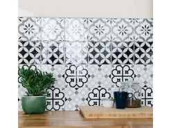 Draeger Pegatinas de azulejos 15 X 15 cm - Triángulos y blanco Gris Clearance