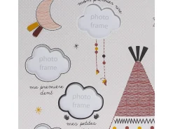 Sauthon Marco Para Fotos-Pell-mell 12 fotos Tipi de madera Beige