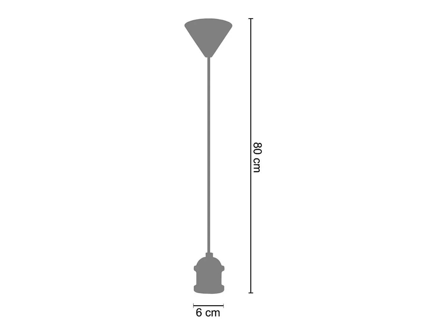 Clearance TOSEL Pendel para Suspensión ,metal ,Dorado ,A80xD6xP6 cm Negro / Dorado