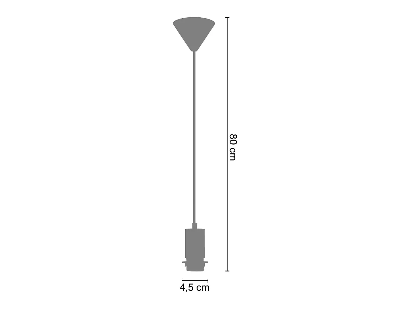 TOSEL Lámpara Suspendida-Pendel para Suspensión ,metal,Marrón,A80xD4,5xP4,5cm Marru00f3n