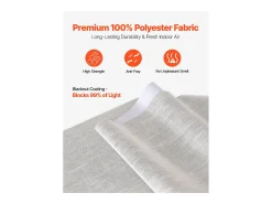 Ropa De Casa-Persiana de Paneles SucceBuy con Riel Extensible, 116-218 cm de Ancho, Panel Japonés Vertical Ajustable hasta 243 cm de Altura, Gris claro