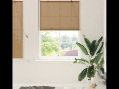 Persianas y opacas marrón claro 110 x 160 cm Bambú Marru00f3n Hot