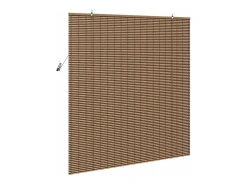 Persianas y opacas marrones 150 x 160 cm Bambú Marru00f3n Best
