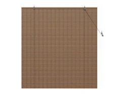 Persianas y opacas marrones 150 x 160 cm Bambú Marru00f3n Best