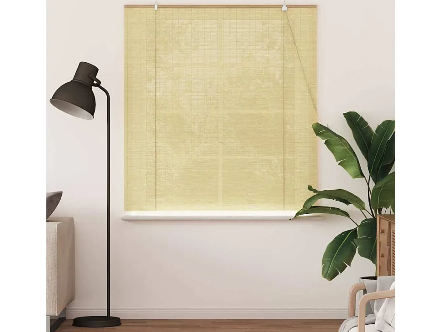 Sale Persianas y opacas naturales 150 x 160 cm Bambú Marru00f3n
