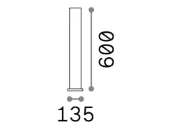 Ideal Lux Piantana Moderna Clio Alluminio Nero 1 Luce E27 Blanco Online