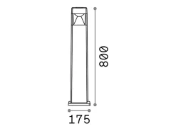 Ideal Lux Piantana Moderna Cosmo Materie Plastiche Nero 1 Luce Gx53 10W Cct Blanco Sale