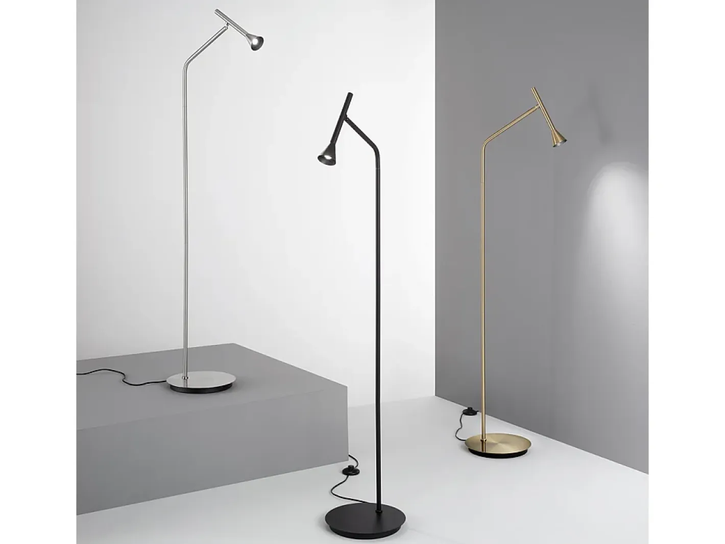 Ideal Lux Piantana Moderna Diesis Metallo Cromo Led 4,5W 3000K Luce Calda Blanco New
