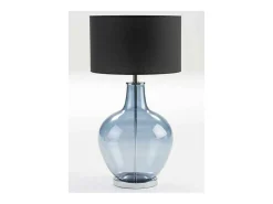 Les Tendances Pie de lámpara de cristal Patricias Azul Outlet
