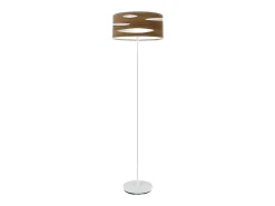 AKUNADECOR Lámpara De Pie-Pie De Salon De Metal Color Modelo Odra Blanco