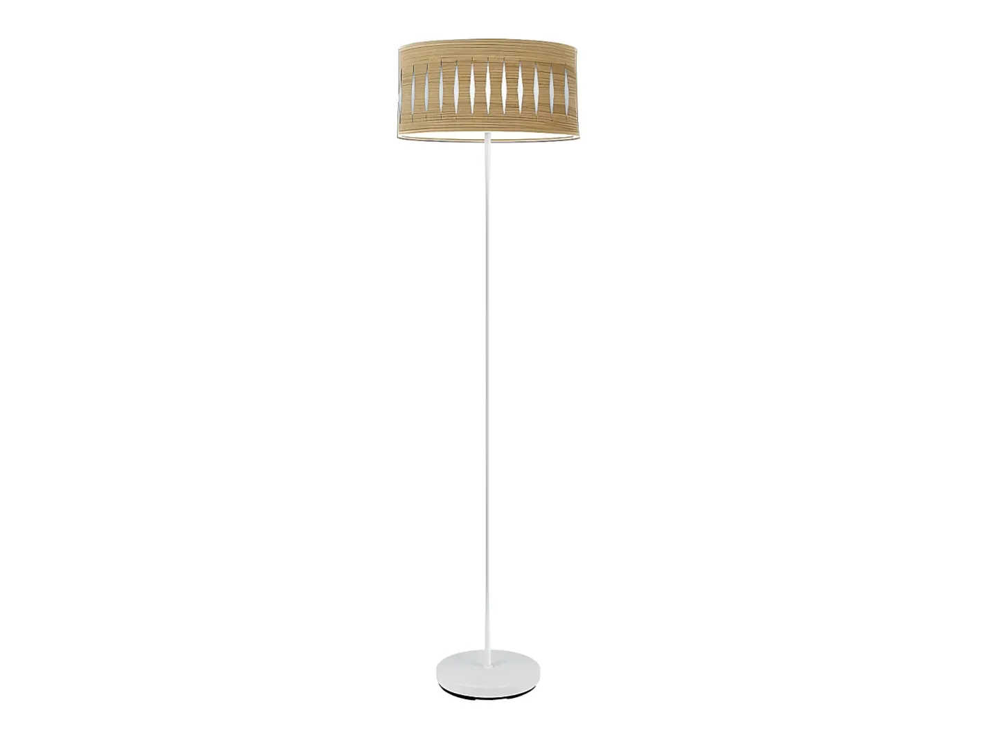Hot AKUNADECOR Pie De Salon Piron Color Madera Clara Y Metal Blanco